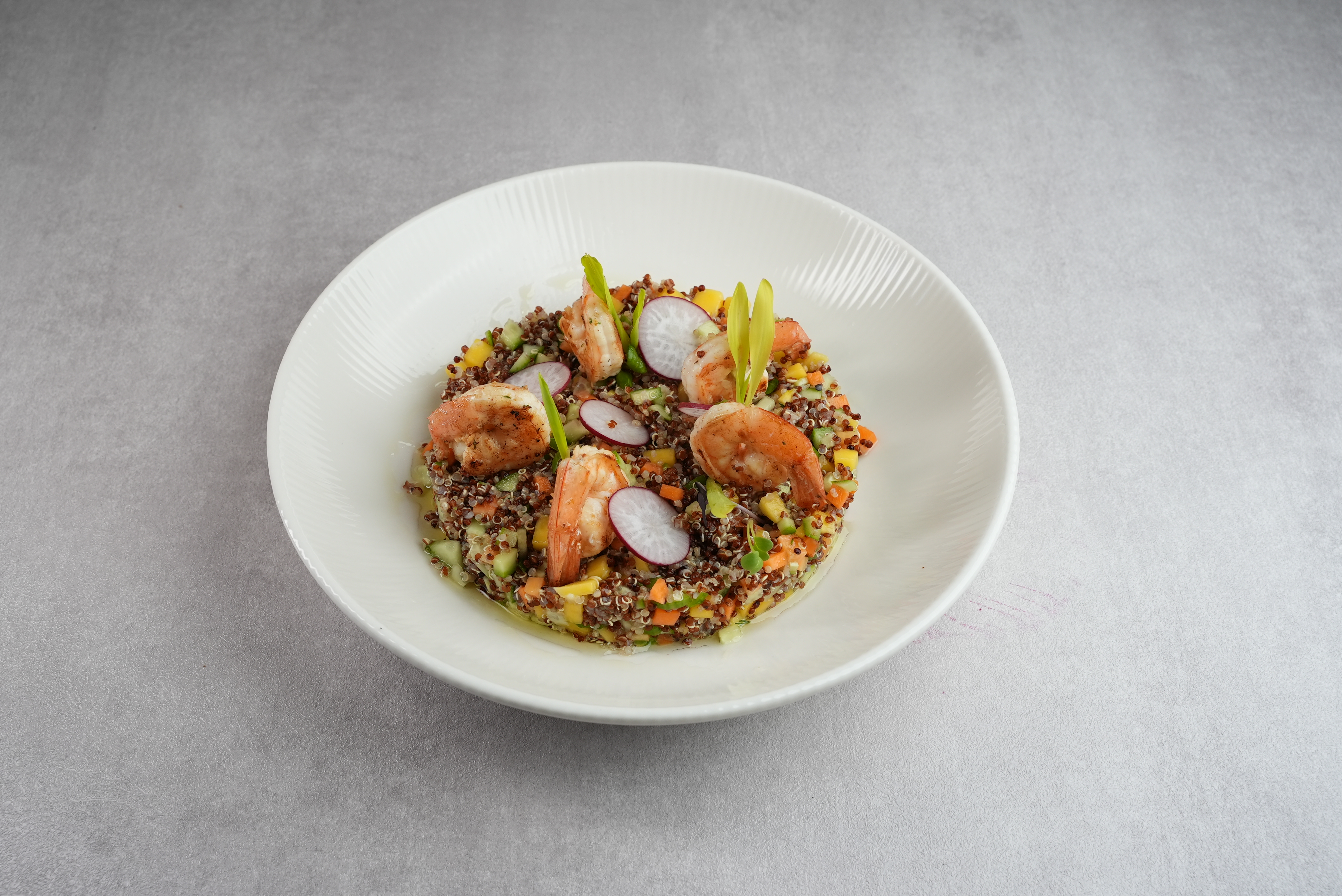 كينوا مع الروبيان